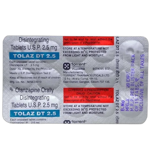 tolaz dt 2.5mg tablet 15's